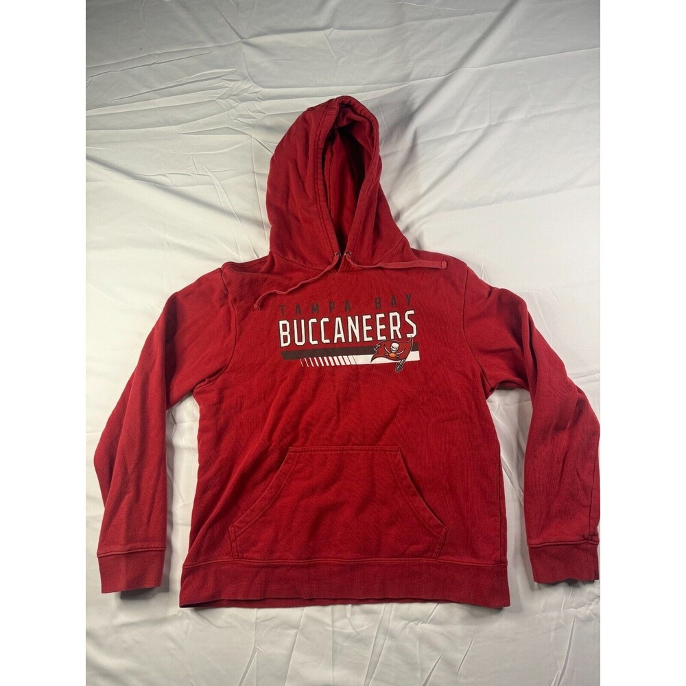 NFL Team Apparel Hoodie Mens Size Large Pullover Tampa Bay Buccaneers Red